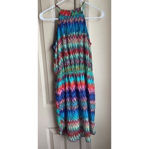 Colorful Spaghetti Strap Dress